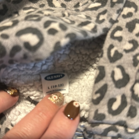 Leopard sweatshirt fleeced lined - Picture 3 of 3